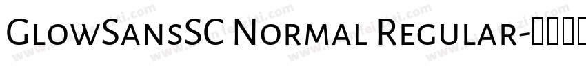 GlowSansSC Normal Regular字体转换